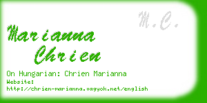 marianna chrien business card